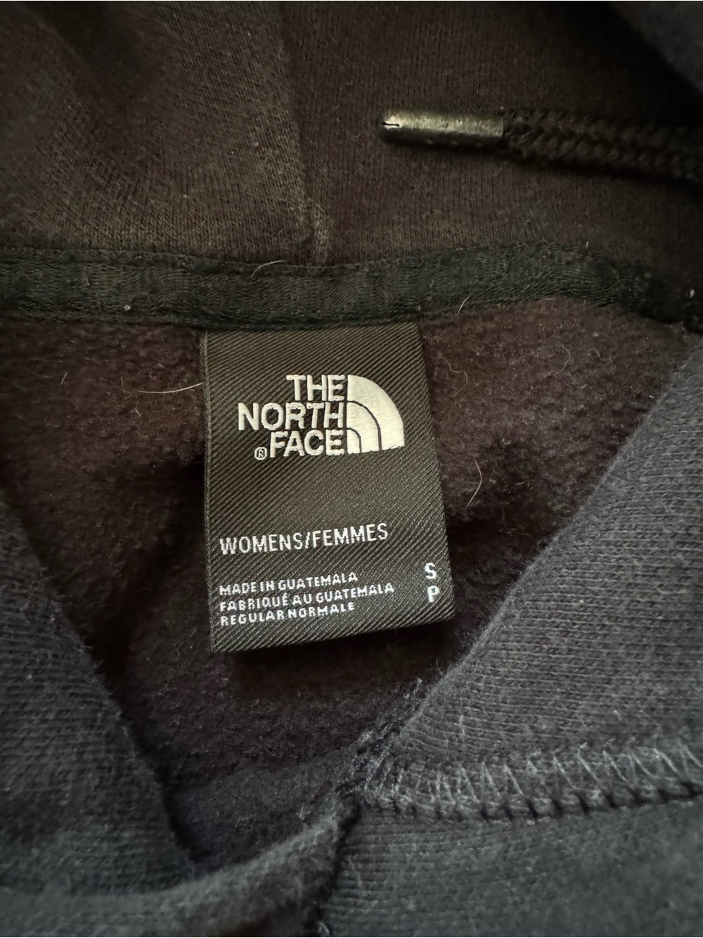 The North Face Black Pullover Hoodie with White Logo - Picture 3 of 3